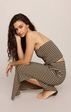Caffari Stripe Tube Top Tank