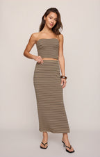 Caffari Stripe Tube Top Tank