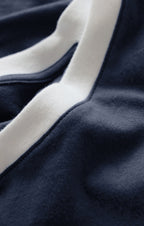 Modern Contrast V-Neck Tee