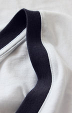 Modern Contrast V-Neck Tee