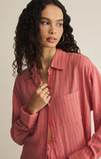 The Perfect Striped Linen Button Up