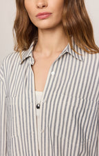 Reese Button Up Stripe Top