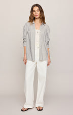Reese Button Up Stripe Top
