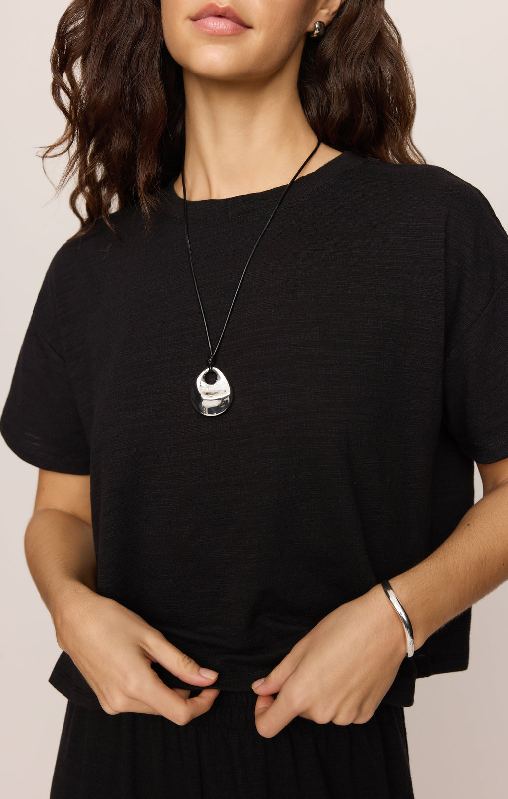 Sway Textured Cropped Tee