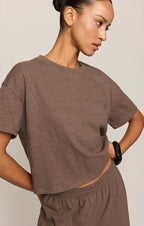 Sway Textured Cropped Tee