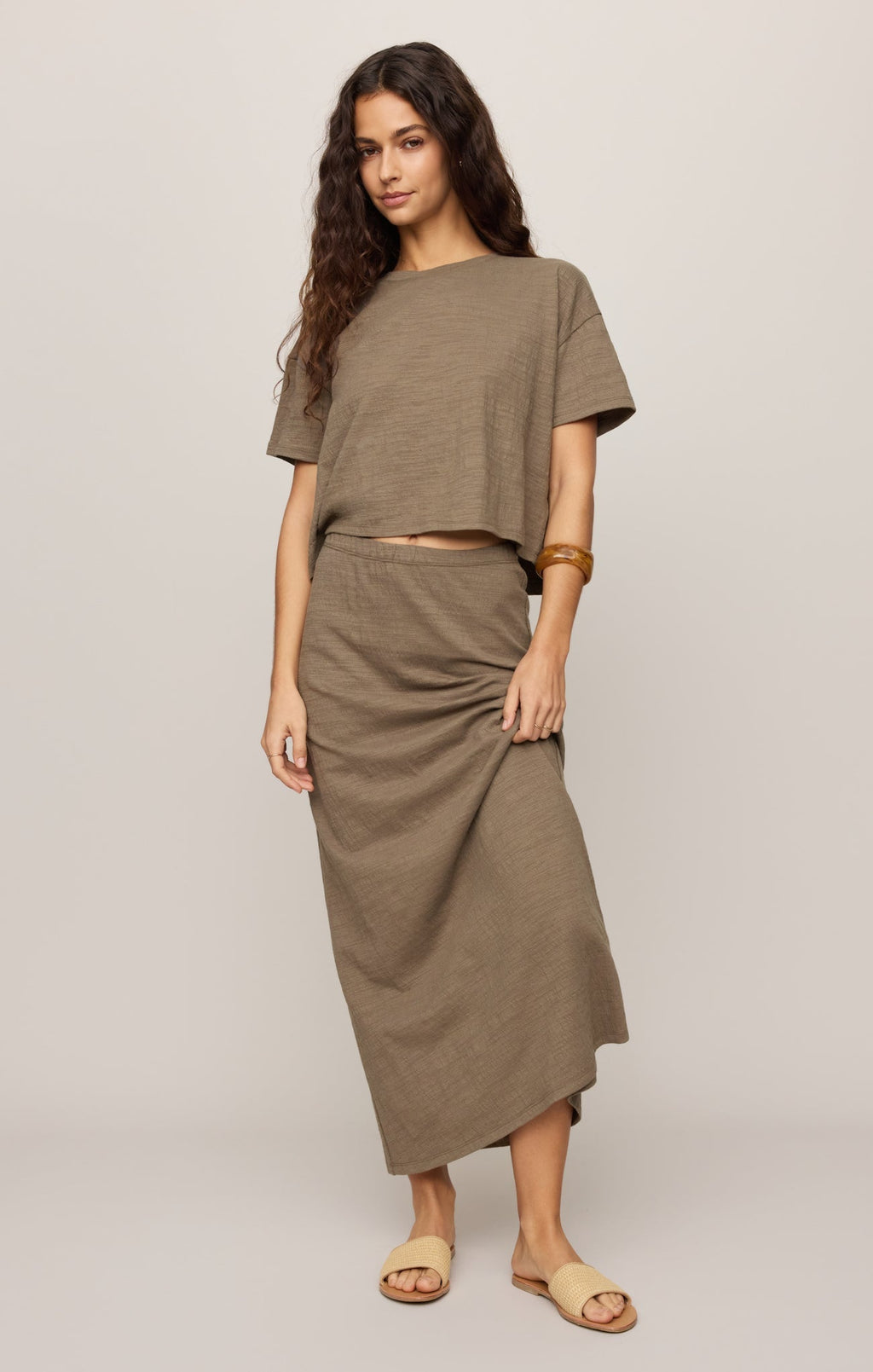 Sway Textured Cropped Tee