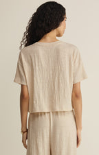 Sway Textured Cropped Tee