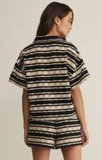 Monaco Stripe Button Up