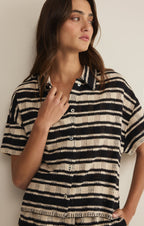 Monaco Stripe Button Up