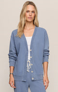 Dazed End Knit Denim Cardigan