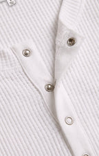 Albany Waffle Snap Front Top