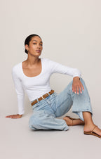 Greyson Scoop Long Sleeve Tee