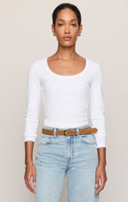 Greyson Scoop Long Sleeve Tee
