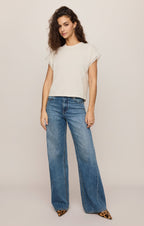 Marika Lace Trim Muscle Tee