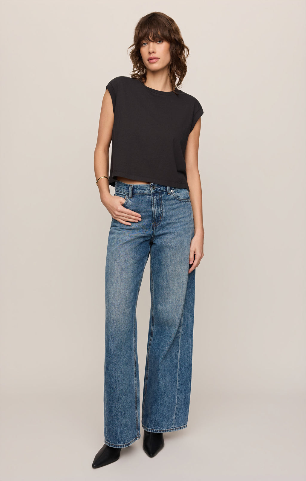Flex Cropped Muscle Tee