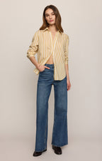 Golden Haven Stripe Button Up