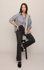 The Gallery Striped Button Up