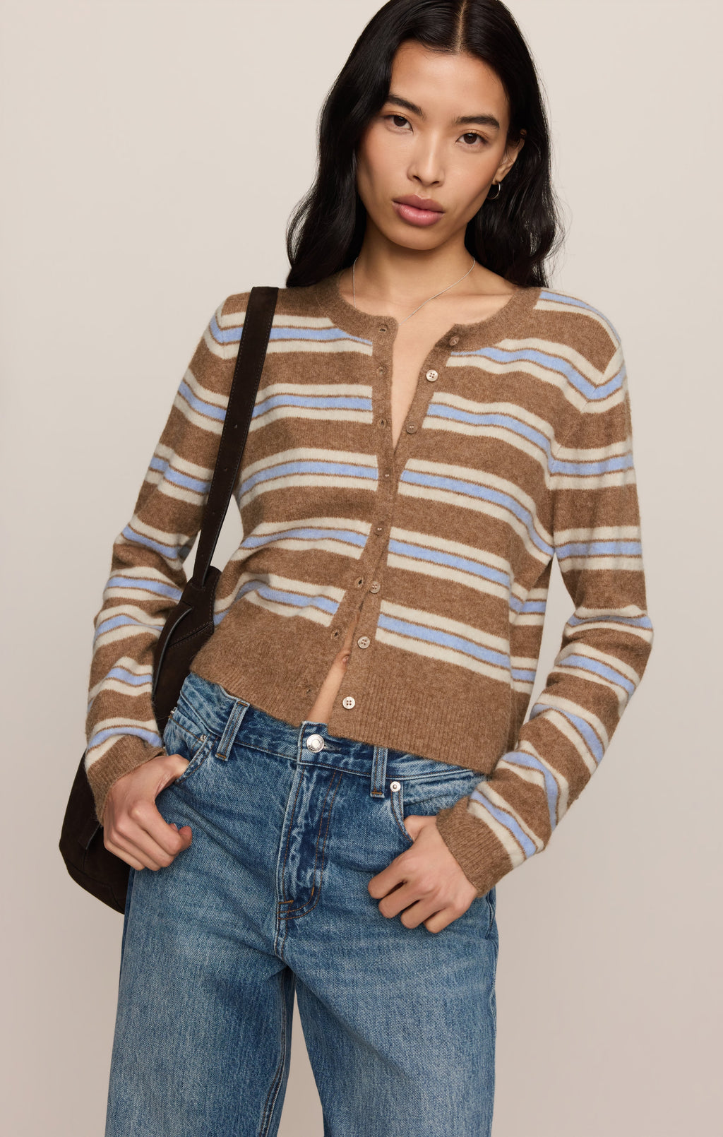Medina Cozy Stripe Cardigan