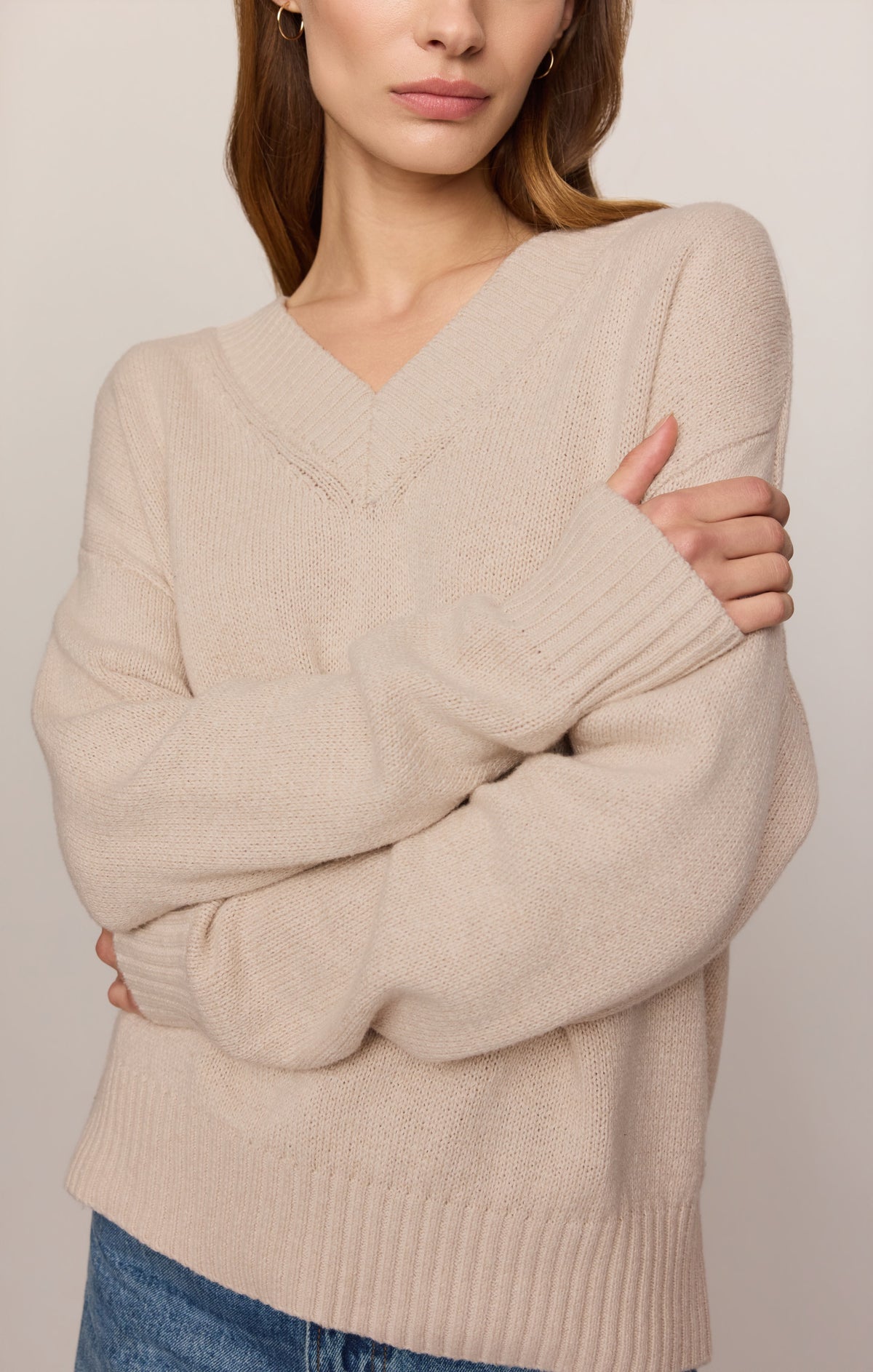 Cloud Spun V-Neck Sweater