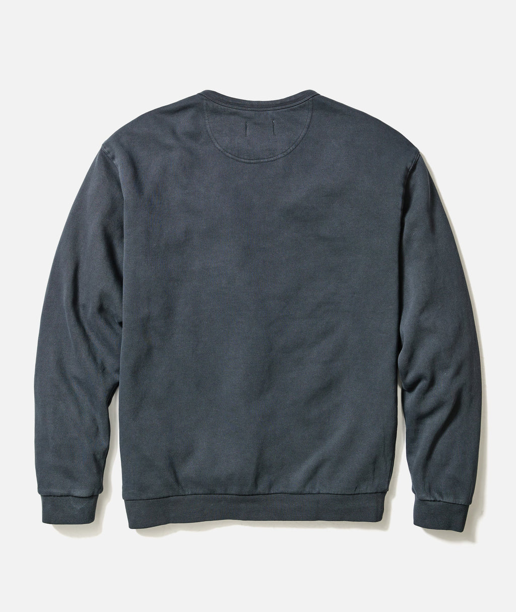 Men's Cloud 9 Fleece Relaxed Crewneck in Black