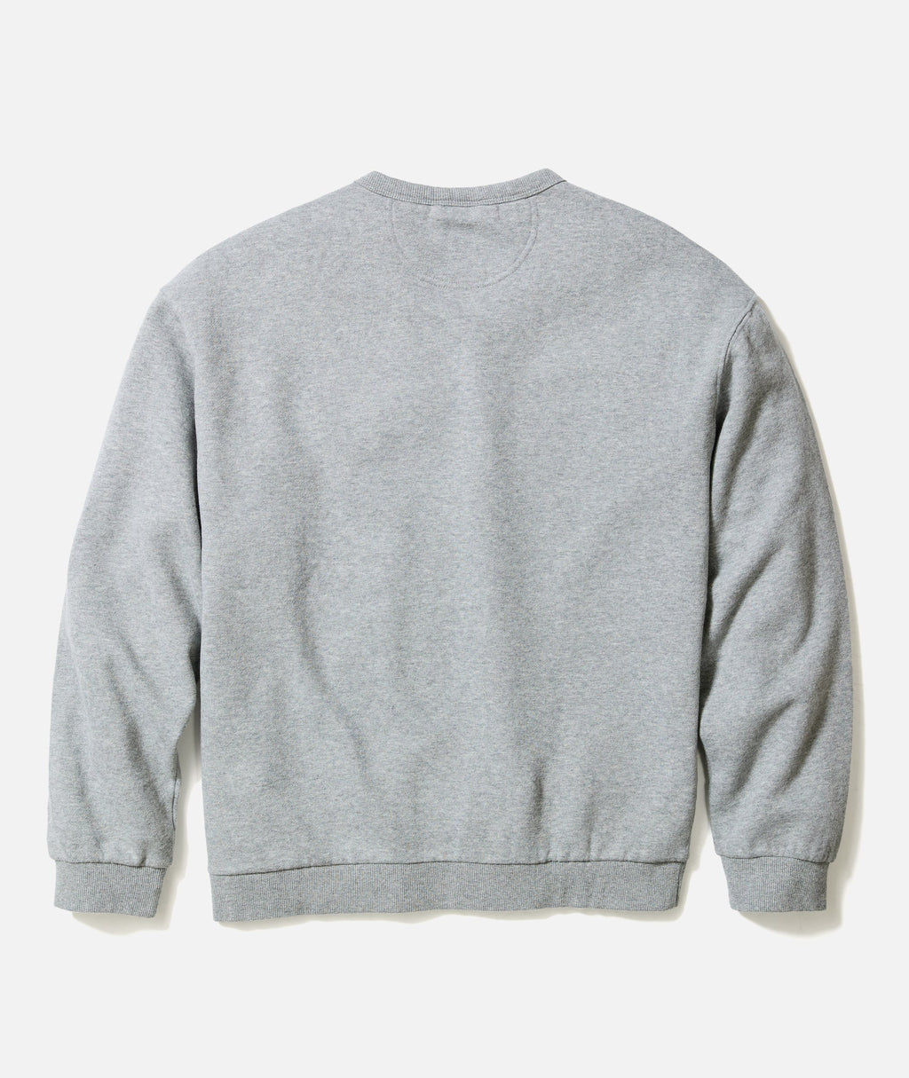 Men's Cloud 9 Fleece Relaxed Crewneck in Heather Grey