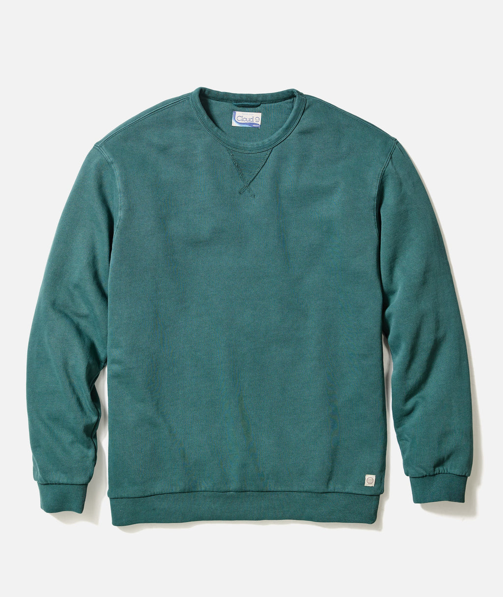 Men's Cloud 9 Fleece Relaxed Crewneck in Rainforest